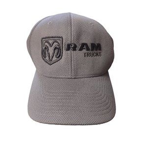 Dodge Ram Truck Yupoong Flex Fit Gray Hat Baseball Cap